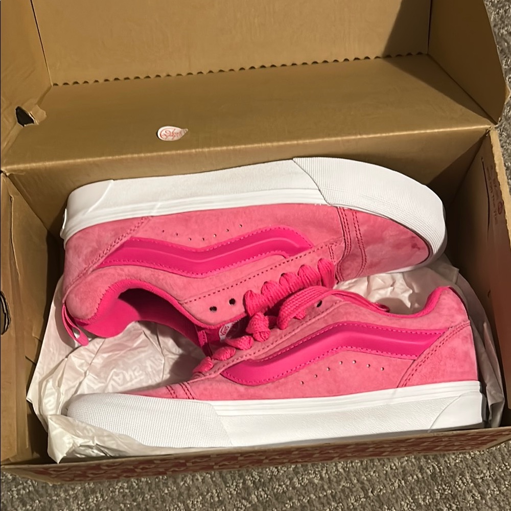 Brand new Pink and White Vans